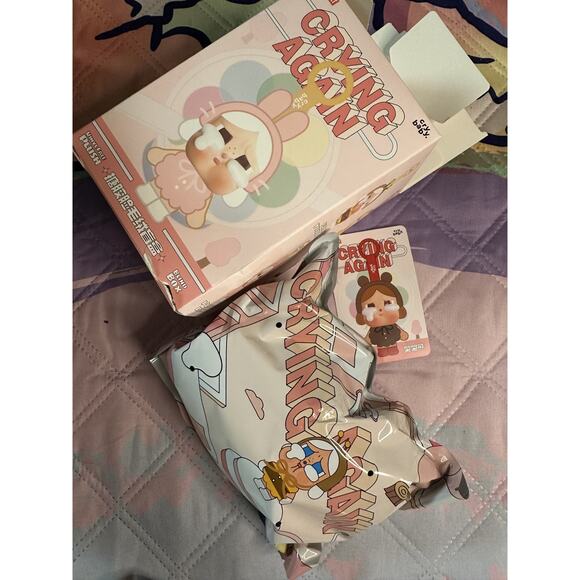 POP MART Crybaby Crying Again Vinyl Plush Love Makes Us Cry Authentic SEALED BAG - Picture 2 of 3